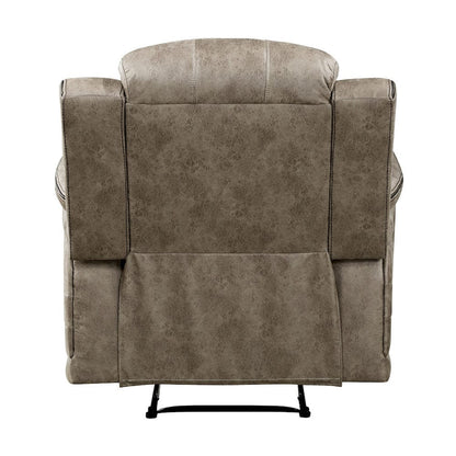 Homelegance  - Centeroak Reclining Chair in Sandy Brown - 9479SDB-1  view 6