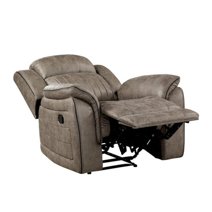 Homelegance  - Centeroak Reclining Chair in Sandy Brown - 9479SDB-1  view 7