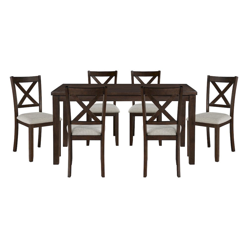 Homelegance  - Challis 7-Piece Pack Dinette Set in Textured - 5905  view 1