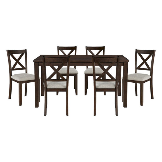 Homelegance  - Challis 7-Piece Pack Dinette Set in Textured - 5905  view 1