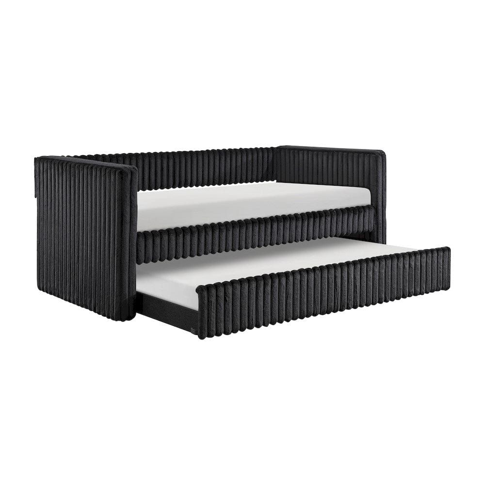 Homelegance  - Chapman Daybed W/ Trundle in Black - 4655BLKx  view 2