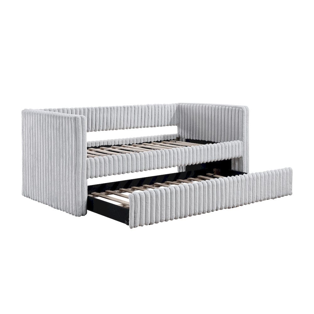 Homelegance  - Chapman Daybed W/ Trundle in Gray - 4655LGYx  view 7