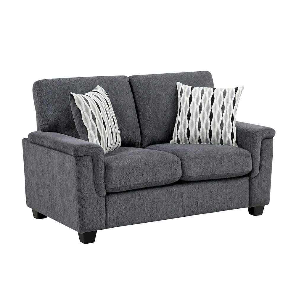 Homelegance  - Chelsea Love Seat in Dark gray - 9746DG-2  view 9
