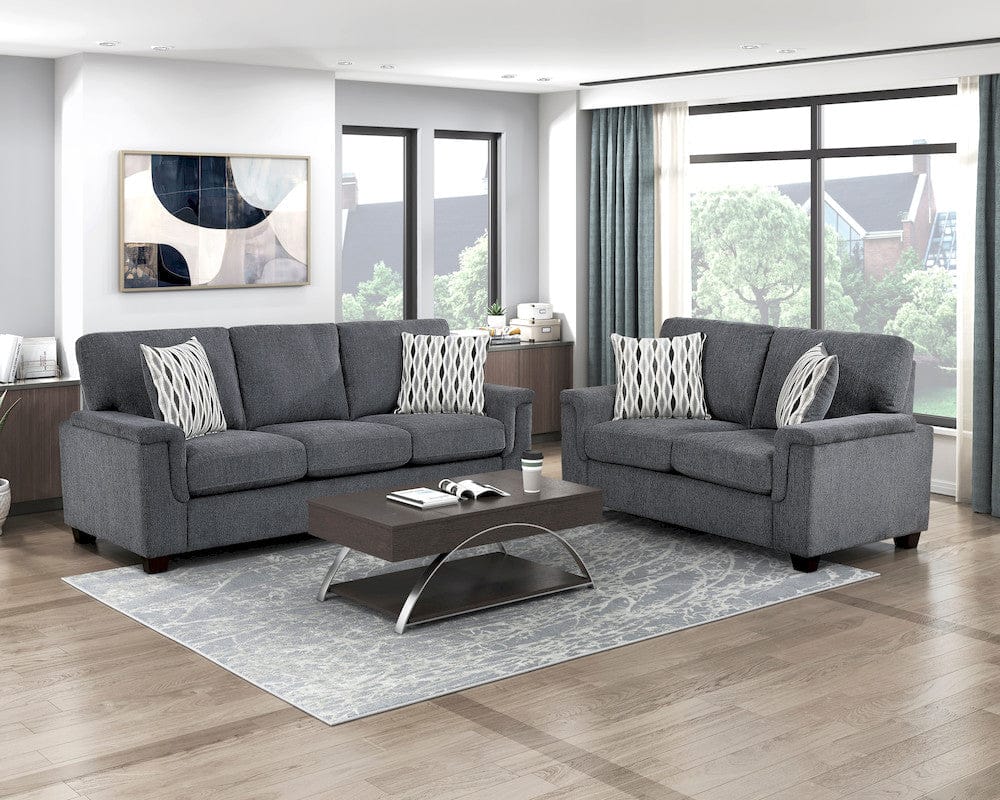 Homelegance  - Chelsea Sofa in Dark gray - 9746DG-3  view 6