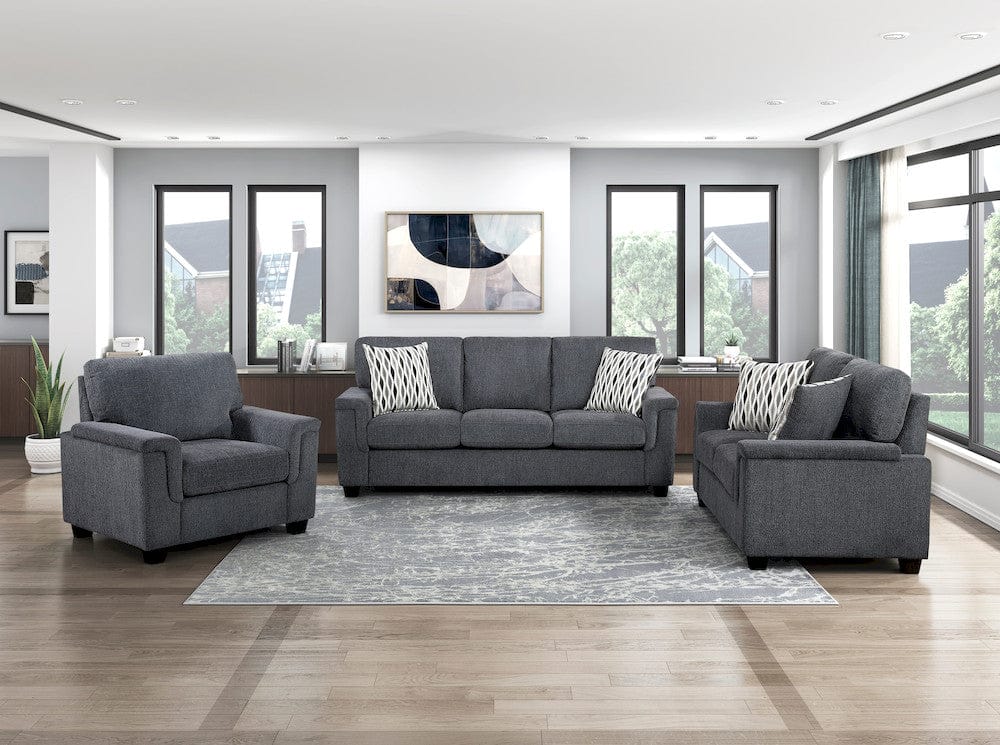 Homelegance  - Chelsea Sofa in Dark gray - 9746DG-3  view 7