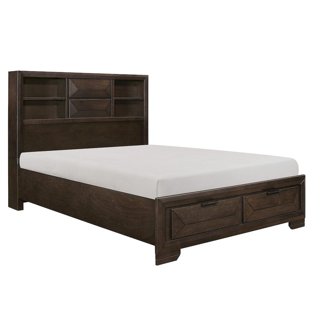 Homelegance  - Chesky Eastern King Platform Bed W/ Footboard Storage - 1753K-1EKx  view 2