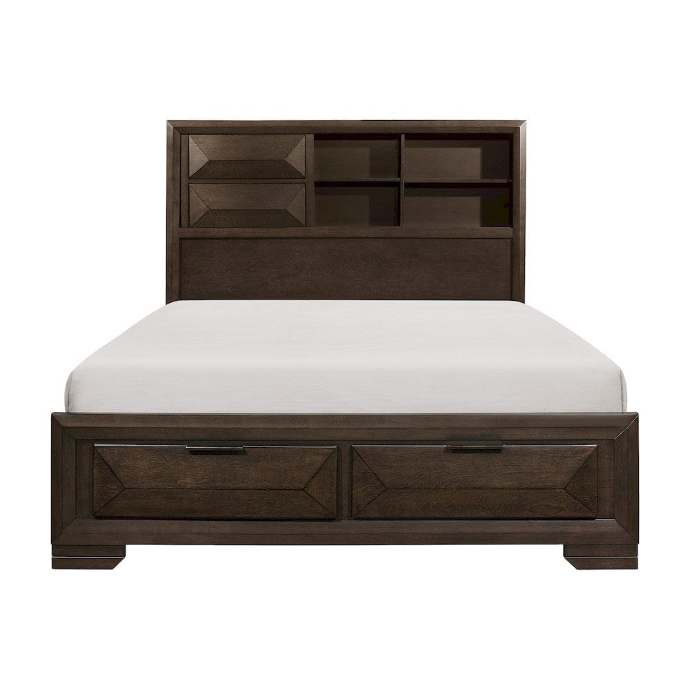 Homelegance  - Chesky Queen Platform Bed W/ Footboard Storage - 1753-1x  view 1