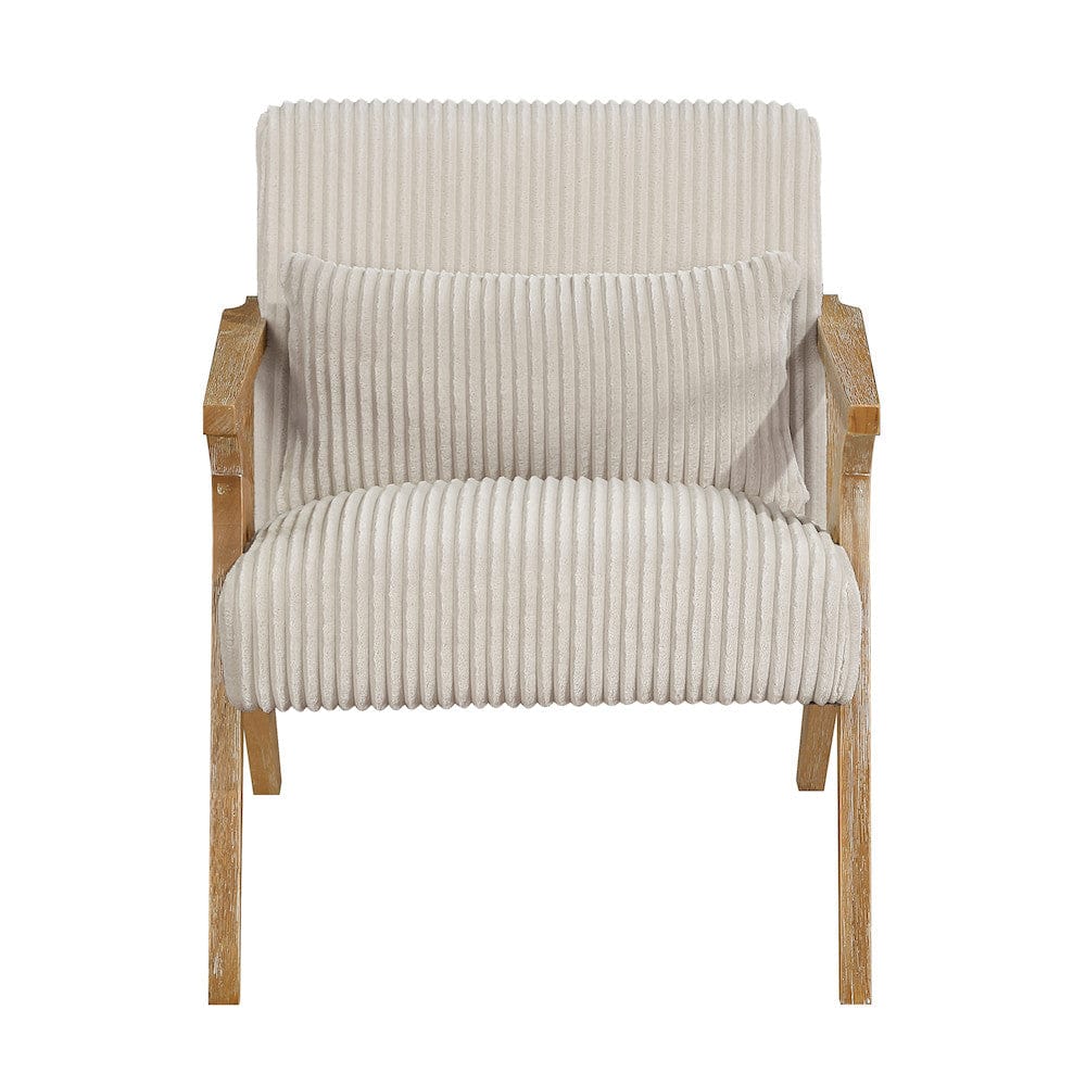 Homelegance  - Chevron Accent Chair in Beige - 1172BE-1  view 1