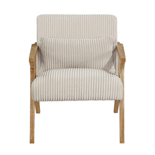 Homelegance  - Chevron Accent Chair in Beige - 1172BE-1  view 1