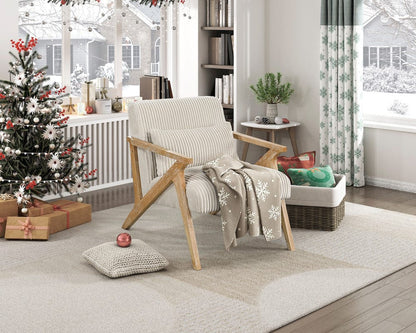 Homelegance  - Chevron Accent Chair in Beige - 1172BE-1  view 3