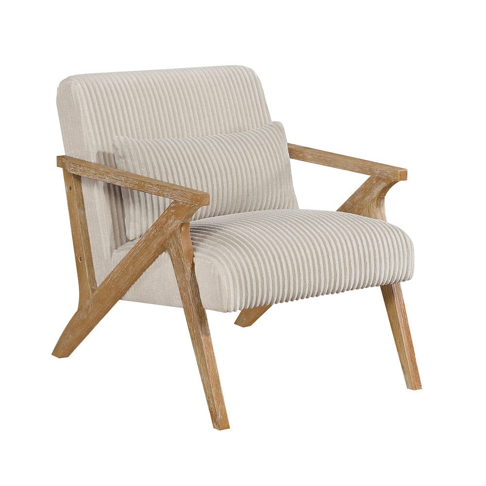 Homelegance  - Chevron Accent Chair in Beige - 1172BE-1  view 4