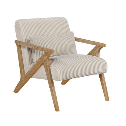 Homelegance  - Chevron Accent Chair in Beige - 1172BE-1  view 4