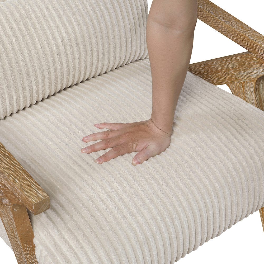 Homelegance  - Chevron Accent Chair in Beige - 1172BE-1  view 9