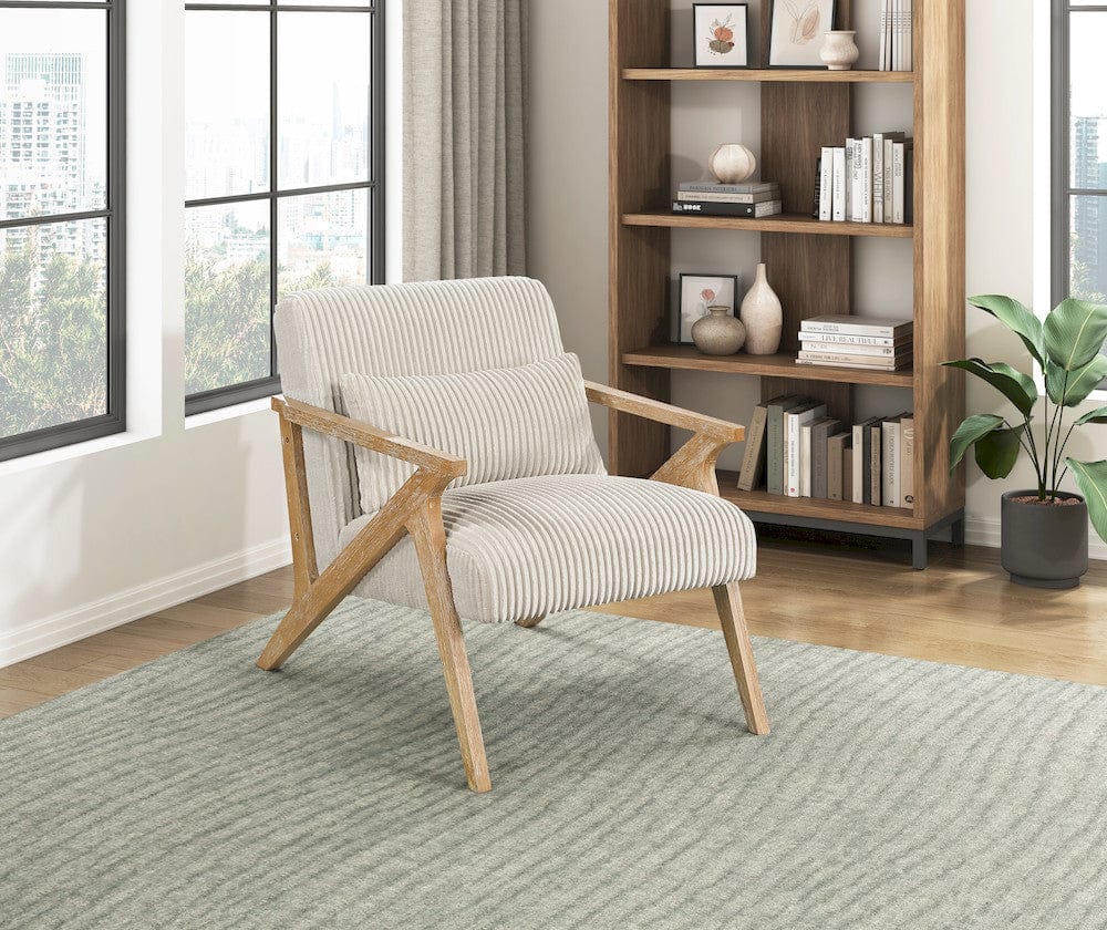 Homelegance  - Chevron Accent Chair in Beige - 1172BE-1  view 10