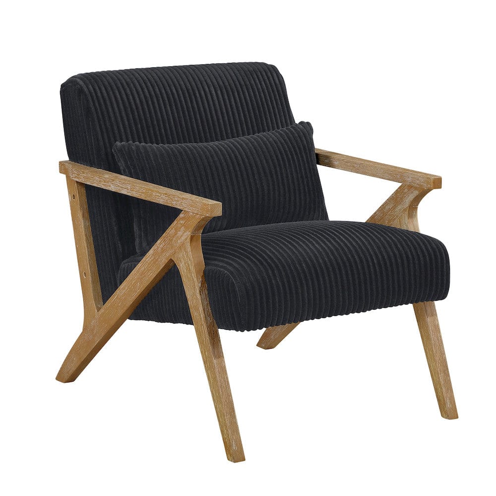 Homelegance  - Chevron Accent Chair in Black - 1172BK-1  view 1
