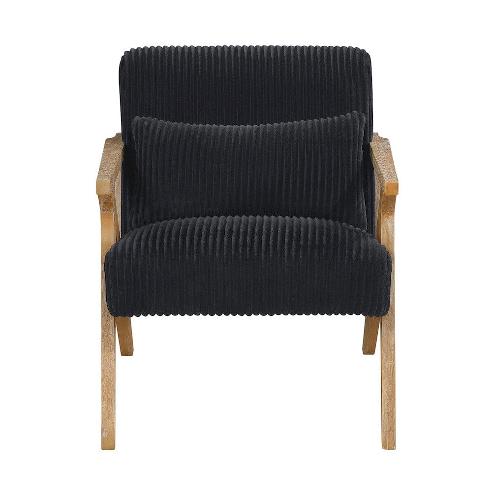 Homelegance  - Chevron Accent Chair in Black - 1172BK-1  view 3