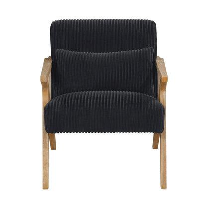 Homelegance  - Chevron Accent Chair in Black - 1172BK-1  view 3