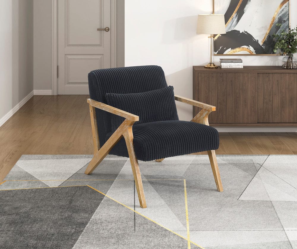 Homelegance  - Chevron Accent Chair in Black - 1172BK-1  view 10