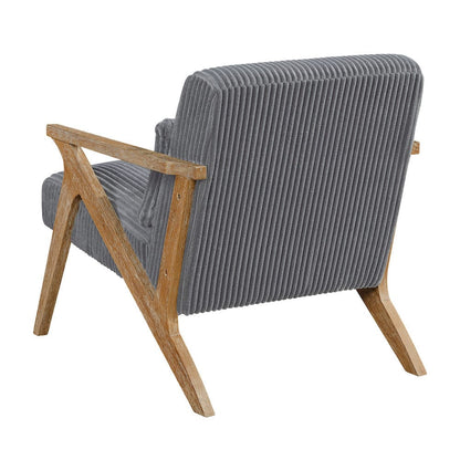 Homelegance  - Chevron Accent Chair in Gray - 1172GY-1  view 3