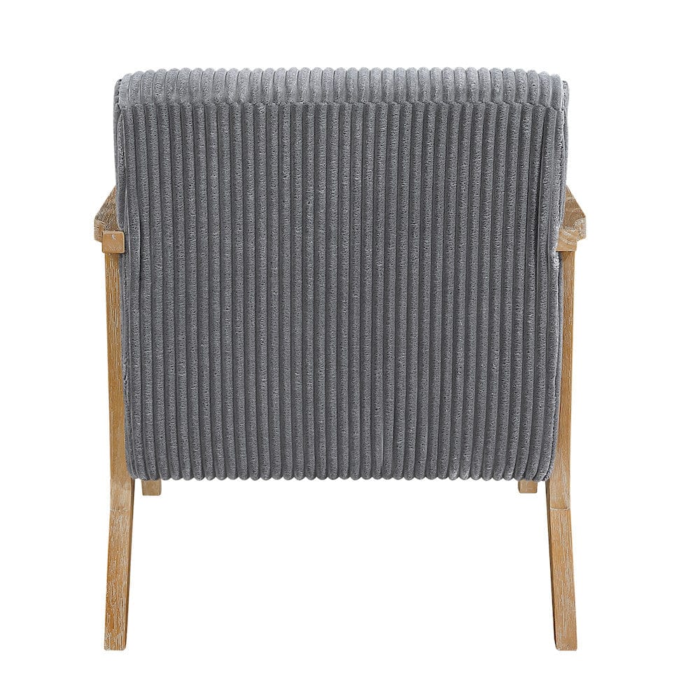 Homelegance  - Chevron Accent Chair in Gray - 1172GY-1  view 4
