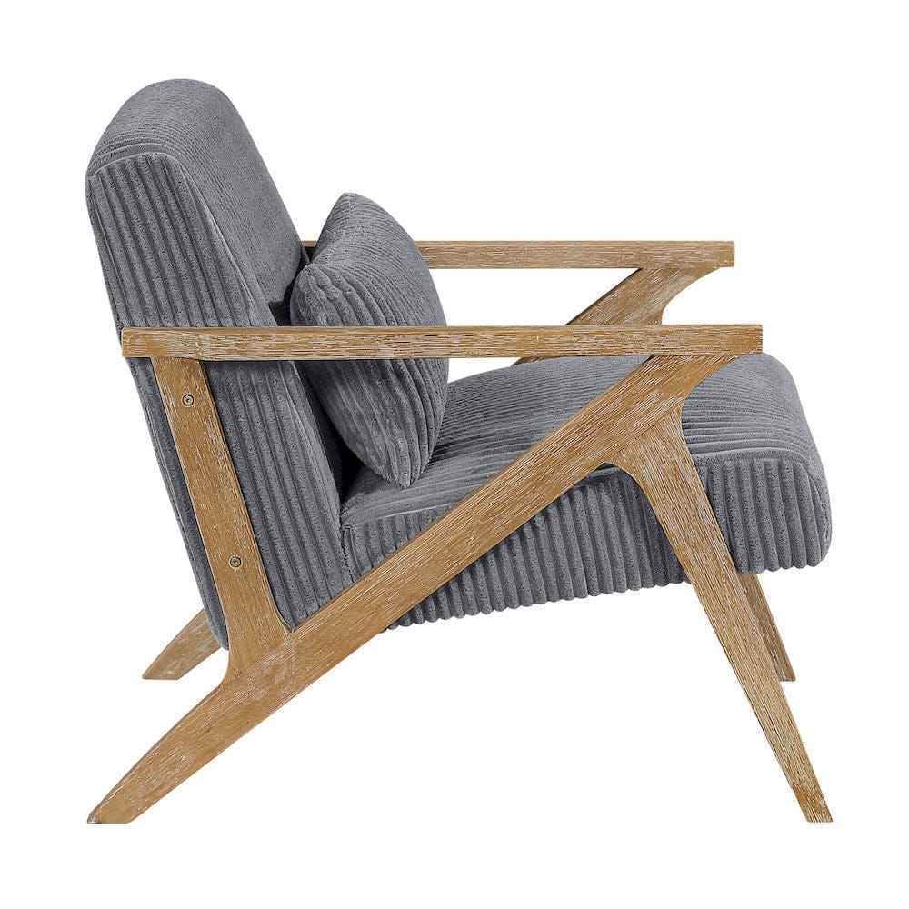 Homelegance  - Chevron Accent Chair in Gray - 1172GY-1  view 5