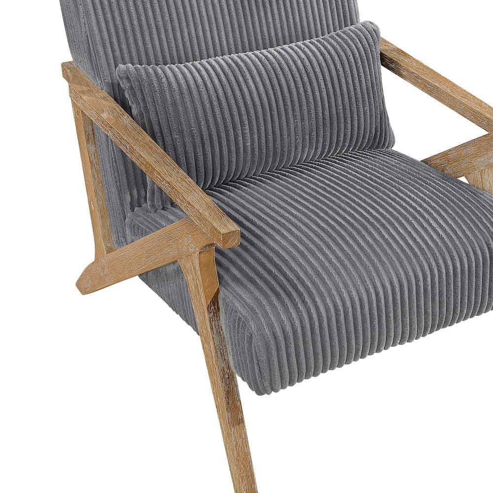 Homelegance  - Chevron Accent Chair in Gray - 1172GY-1  view 6