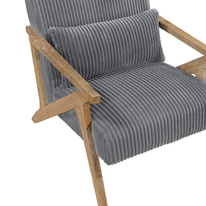 Homelegance  - Chevron Accent Chair in Gray - 1172GY-1  view 6