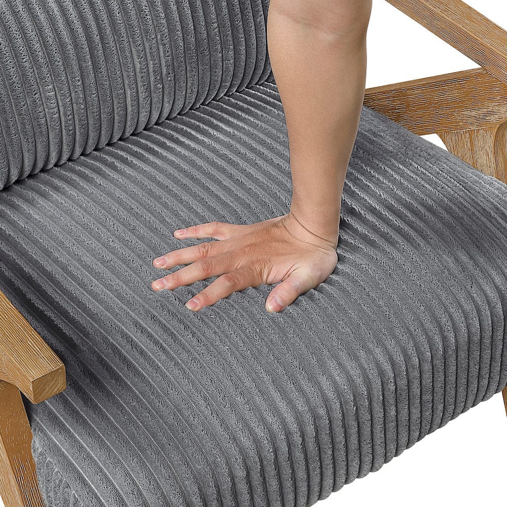 Homelegance  - Chevron Accent Chair in Gray - 1172GY-1  view 8