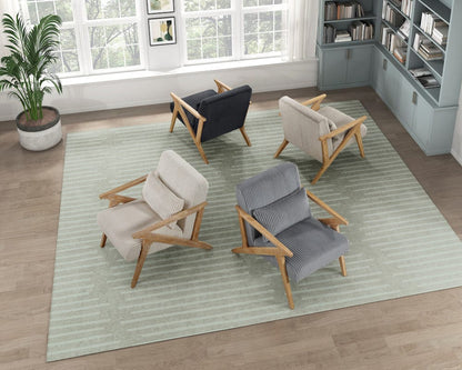 Homelegance  - Chevron Accent Chair in Taupe - 1172GB-1  view 3