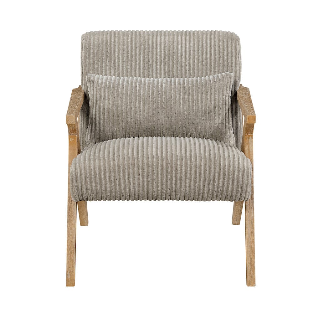 Homelegance  - Chevron Accent Chair in Taupe - 1172GB-1  view 4