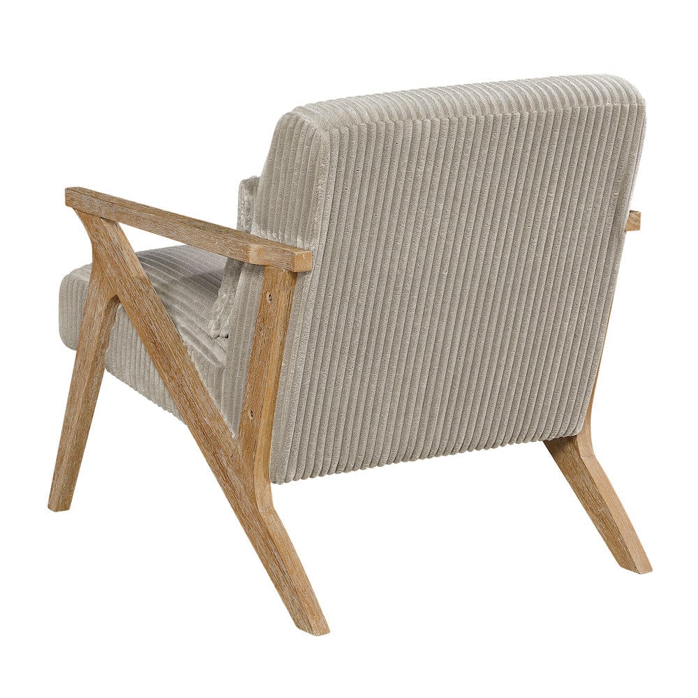 Homelegance  - Chevron Accent Chair in Taupe - 1172GB-1  view 6