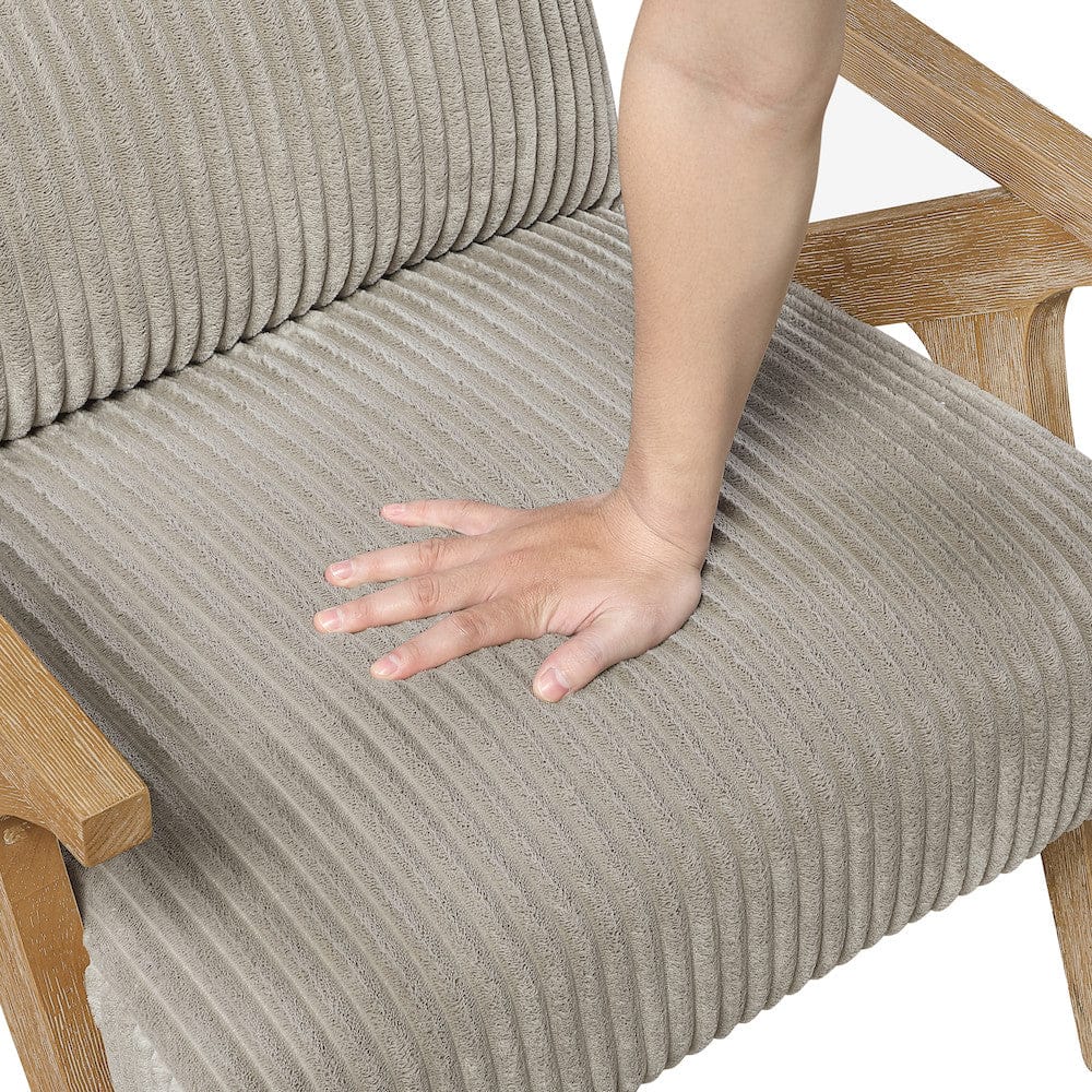 Homelegance  - Chevron Accent Chair in Taupe - 1172GB-1  view 10