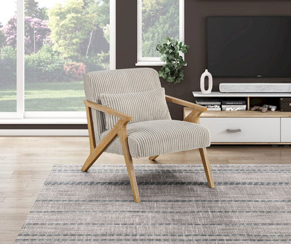 Homelegance  - Chevron Accent Chair in Taupe - 1172GB-1  view 11