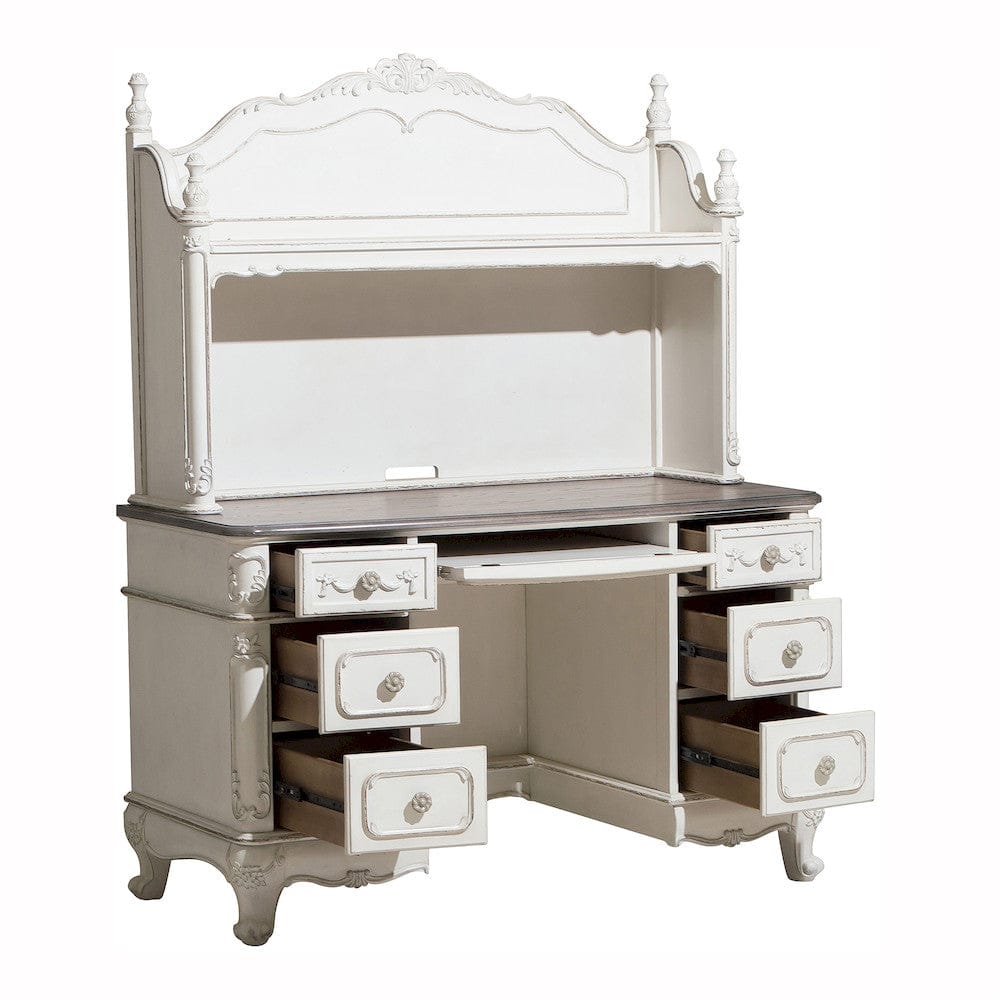 Homelegance  - Cinderella Writing Desk W/ Hutch - 1386NW-10x  view 4