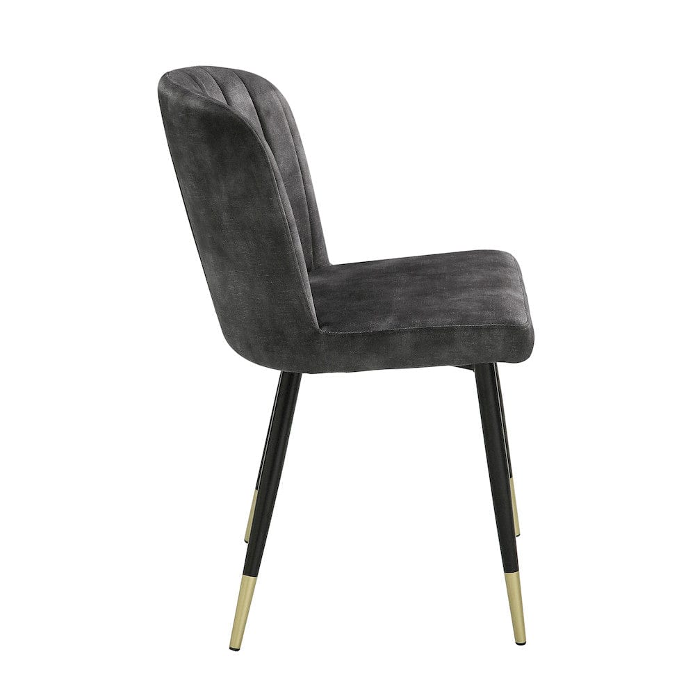 Homelegance  - Clemente Side Chair in Charcoal - 5921S  view 4