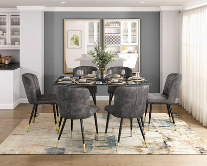 Homelegance  - Clemente Side Chair in Charcoal - 5921S  view 7