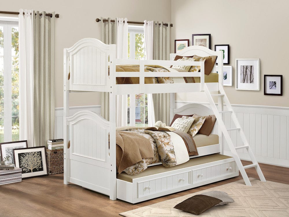 Homelegance  - Clementine Twin/Full Bunk Bed W/ Twin Trundle - B1799-1FxR  view 3