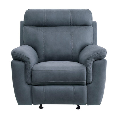 Homelegance  - Clifton Glider Reclining Chair in Blue - 9301BUE-1  view 1