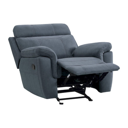 Homelegance  - Clifton Glider Reclining Chair in Blue - 9301BUE-1  view 5