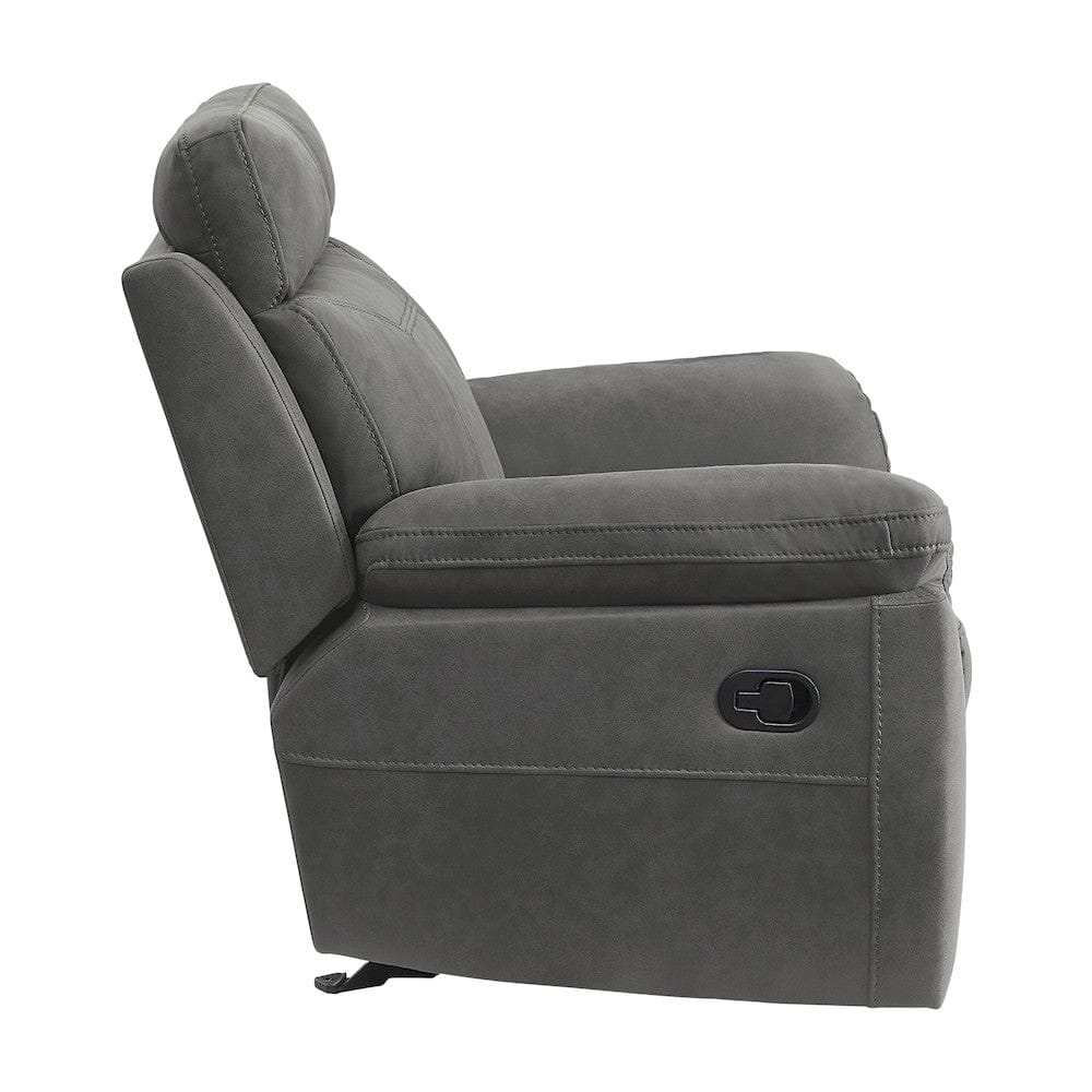 Homelegance  - Clifton Glider Reclining Chair in Pewter - 9301GRY-1  view 3