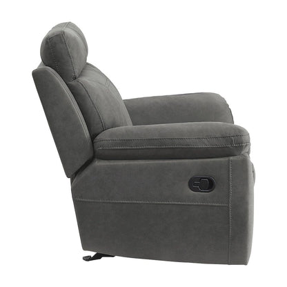 Homelegance  - Clifton Glider Reclining Chair in Pewter - 9301GRY-1  view 3