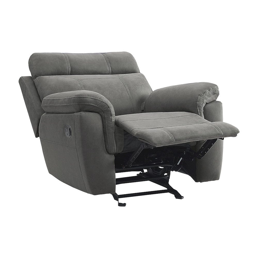 Homelegance  - Clifton Glider Reclining Chair in Pewter - 9301GRY-1  view 5