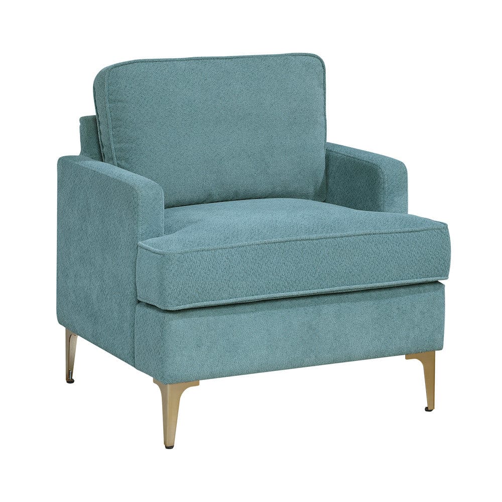 Homelegance  - Colette Accent Chair in Peacock - 1051BU-1  view 2
