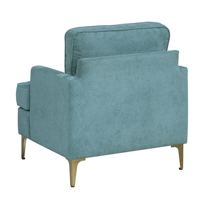 Homelegance  - Colette Accent Chair in Peacock - 1051BU-1  view 5
