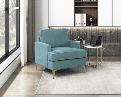 Homelegance  - Colette Accent Chair in Peacock - 1051BU-1  view 8
