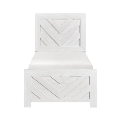 Homelegance  - Corbin Twin Bed - 1534NPWHT-1  view 1