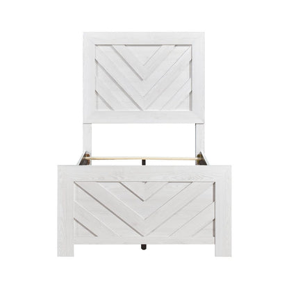 Homelegance  - Corbin Twin Bed - 1534NPWHT-1  view 2