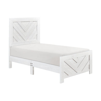 Homelegance  - Corbin Twin Bed - 1534NPWHT-1  view 3