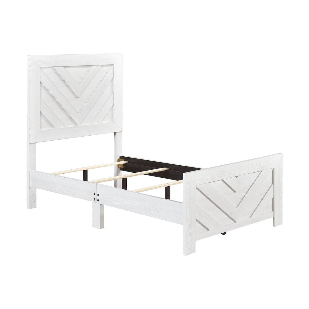 Homelegance  - Corbin Twin Bed - 1534NPWHT-1  view 4