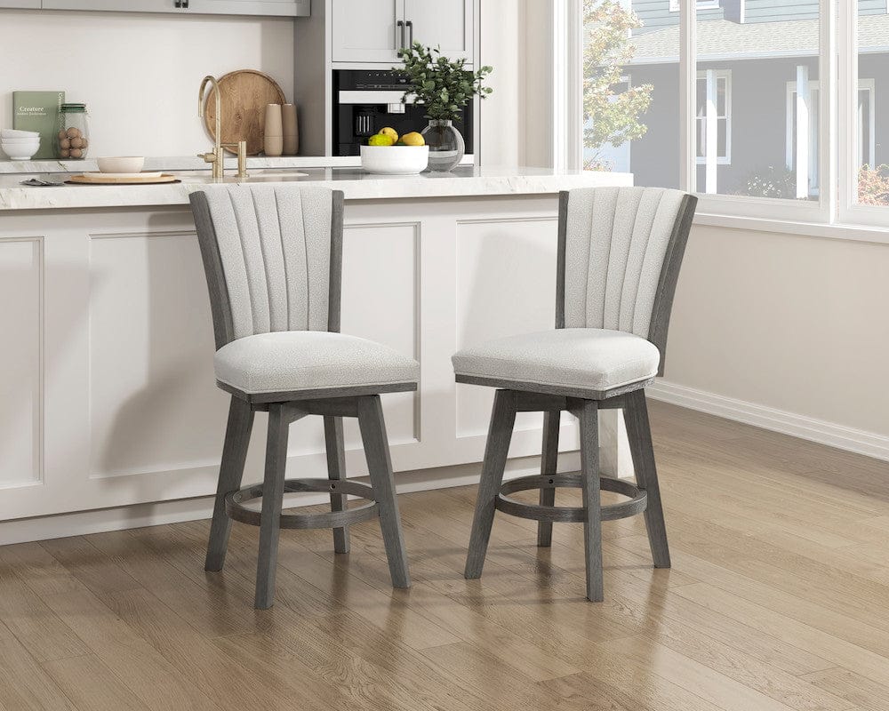 Homelegance  - Corvallis Swivel Counter Height Chair in Beige - 5507-24BES  view 7
